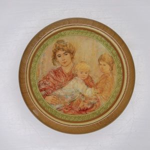 Vintage 💄 Edna Hidel Powder Box Trinket or Jewelry Storage Vanity Decor Art